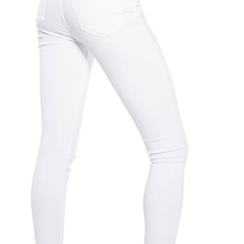 Topshop Jaime Petite high waist white jeans 25P